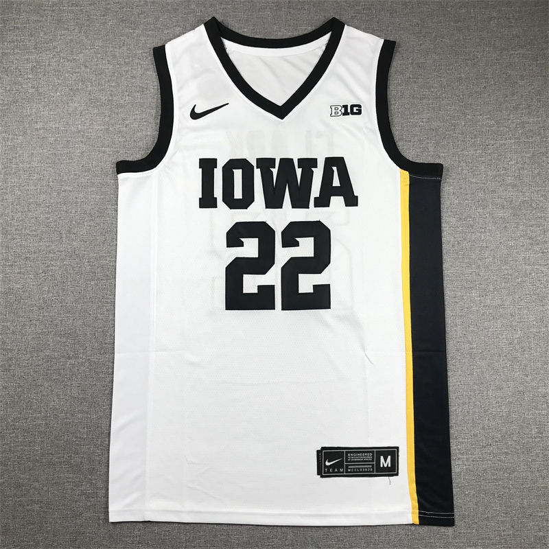 Men Iowa Hawkeye 22 Clark White Nike 2024 NBA Jersey